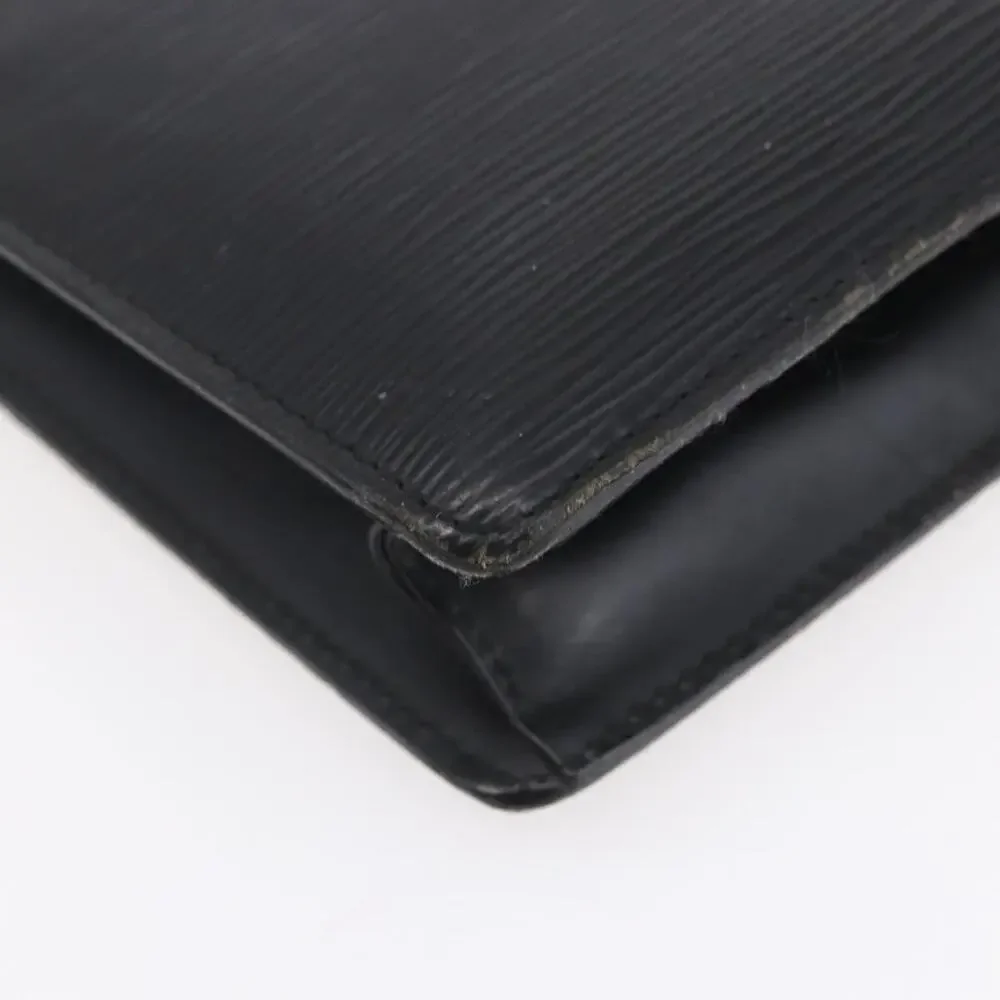 Louis Vuitton Epi Pochette Homme Clutch Bag Black